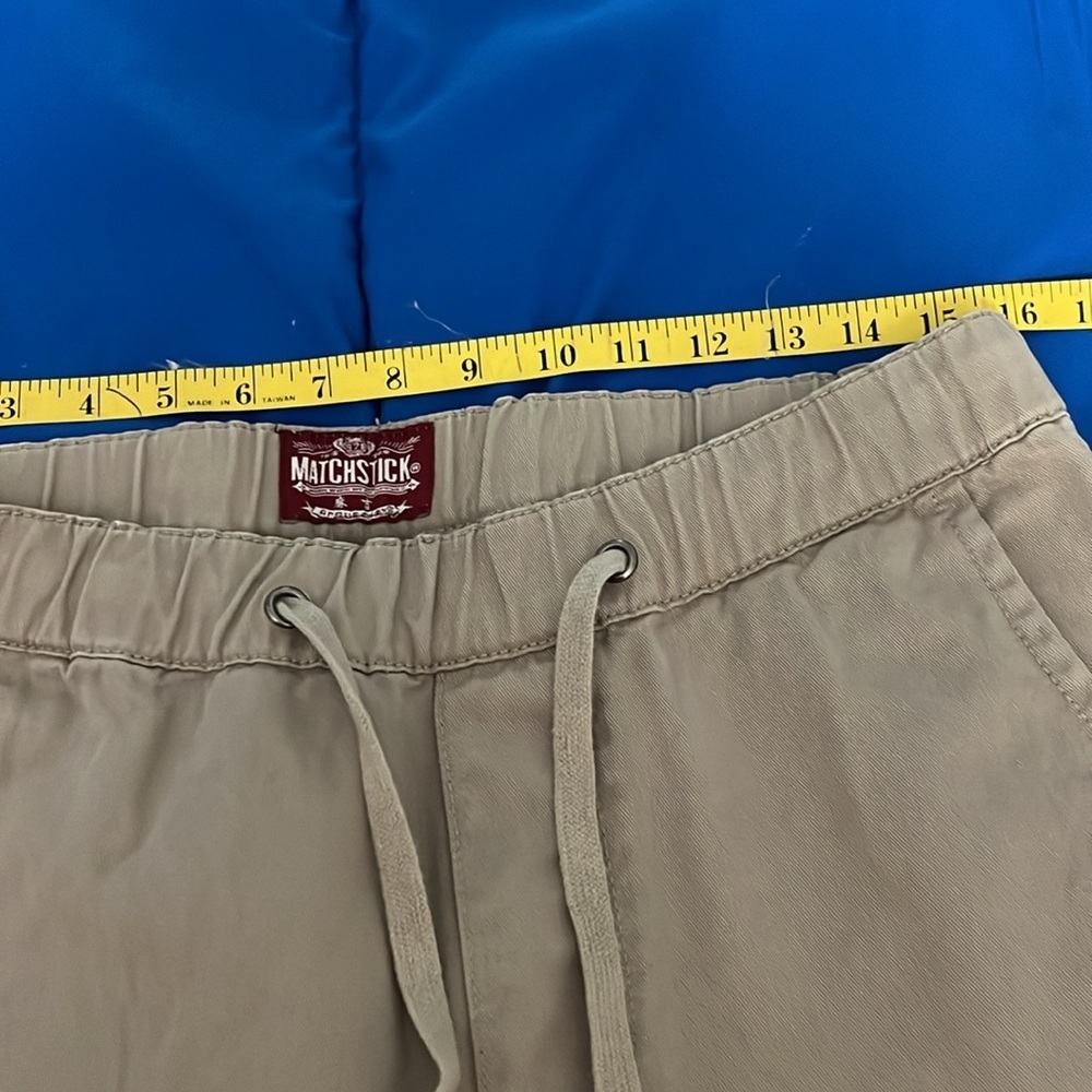 Matchstick size medium khaki joggers drawstring waist - Picture 10 of 11